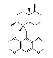 (1R,2S,4aS)-trans-decahydro-1&alpha;-[(2,3,5,6-tetramethoxyphenyl)methyl]-1&beta;,2&beta;,4a&beta;-trimethyl-5-methylene-naphthalene结构式