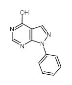 4-羟基-1-苯基吡唑并[3,4-D]嘧啶结构式