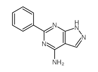 1H-Pyrazolo[3,4-d]pyrimidin-4-amine,6-phenyl-结构式