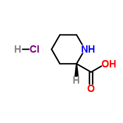 (2S)-2-哌啶甲酸盐酸盐结构式
