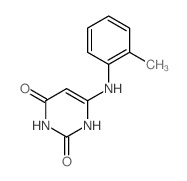 6-[(2-methylphenyl)amino]-1H-pyrimidine-2,4-dione结构式