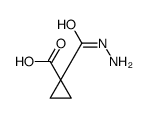 1,1-Cyclopropanedicarboxylicacid,monohydrazide(9CI)结构式