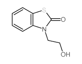 3-(2-hydroxyethyl)benzothiazol-2-one结构式