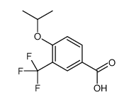 4-isopropoxy-3-(trifluoromethyl)benzoic acid结构式