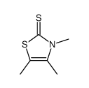 3,4,5-trimethyl-1,3-thiazole-2-thione结构式