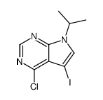 4-chloro-5-iodo-7-isopropyl-7H-pyrrolo[2,3-d]pyrimidine结构式