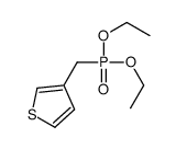 3-(diethoxyphosphorylmethyl)thiophene结构式