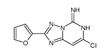 7-氯-2-呋喃-2-基[1,2,4]噻唑并[1,5-c]嘧啶-5-胺结构式