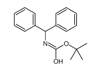 tert-butyl N-benzhydrylcarbamate结构式