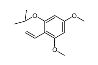 5,7-dimethoxy-2,2-dimethylchromene结构式