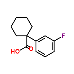 1-(3-氟苯基)环己羧酸结构式