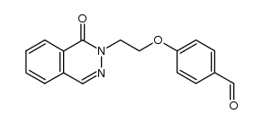 4-[2-[1-oxo-1,2-dihydrophthalazin-2-yl]ethoxy]benzaldehyde结构式
