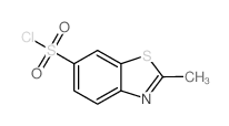2-甲基-1,3-苯并噻唑-6-磺酰氯结构式