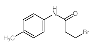 3-bromo-N-(4-methylphenyl)propanamide结构式