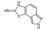 6H-吡唑[3,4-G]苯并噻唑-2-氨结构式