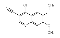 4-氯-3-氰基-6,7-二甲氧基喹啉结构式