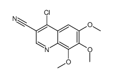 4-氯-6,7,8-三甲氧基-3-喹啉甲腈结构式