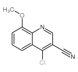 4-氯-8-甲氧基喹啉-3-甲腈结构式