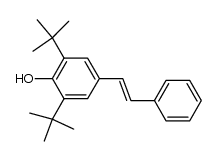 3,5-Di-tert-butyl-4-stilbenol结构式