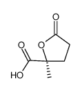 (S)-2-Methyl-5-oxotetrahydrofuran-2-carboxylicacid结构式