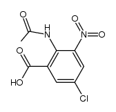 2-acetylamino-5-chloro-3-nitro-benzoic acid结构式
