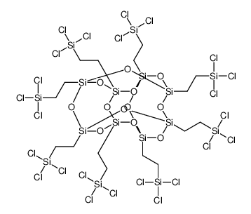PSS-Octa(2-三氯甲硅烷基乙基)取代结构式