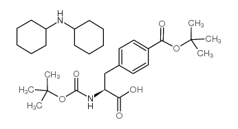 boc-p-carboxy-phe(otbu)-oh dcha结构式