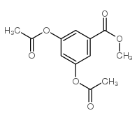 3,5-二乙酰氧基苯甲酸甲酯结构式