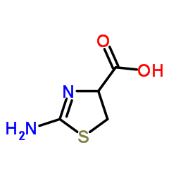 2-氨基-2-噻唑啉-4-羧酸结构式