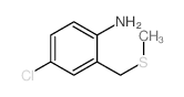 Benzenamine,4-chloro-2-[(methylthio)methyl]-结构式