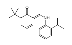2-tert-butyl-6-[(2-propan-2-ylanilino)methylidene]cyclohexa-2,4-dien-1-one结构式