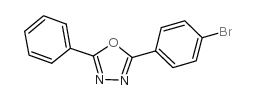 2-(4-溴苯基)-5-苯基-1,3,4-恶二唑结构式