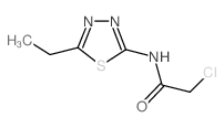 2-氯-N-(5-乙基-1,3,4-噻二唑-2-基)-乙酰胺结构式