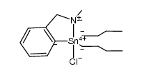 [2-(N,N-dimethylaminomethyl)phenyl]di-n-butyltin(IV) chloride结构式