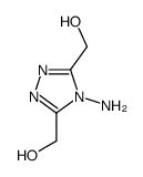 [4-amino-5-(hydroxymethyl)-1,2,4-triazol-3-yl]methanol结构式