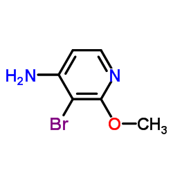 3-溴-2-甲氧基-4-吡啶胺结构式