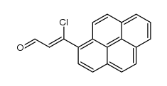 3-(1-pyrenyl)-3-chloro-2-propenal结构式