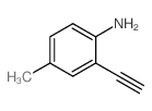 2-乙炔-4-甲基苯胺结构式