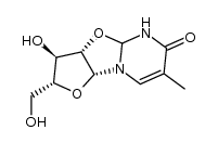 2,2'-anhydro-1-(β-D-arabinofuranosyl)thymine结构式