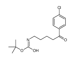 tert-butyl N-[5-(4-chlorophenyl)-5-oxopentyl]carbamate结构式