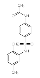 N-[4-[(2,5-dimethylphenyl)sulfamoyl]phenyl]acetamide结构式
