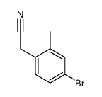 2-(4-溴-2-甲基苯基)乙腈结构式
