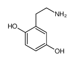 2-(2-aminoethyl)benzene-1,4-diol结构式