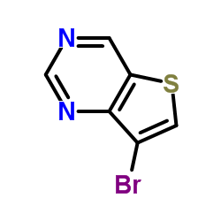 7-溴噻吩并[3,2-d]嘧啶结构式