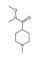 N-甲氧基-N,1-二甲基哌啶-4-羧酰胺结构式