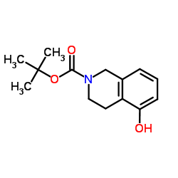 叔-丁基 5-羟基-3,4-二氢异喹啉-2(1H)-甲酸结构式
