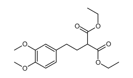 diethyl 2-[2-(3,4-dimethoxyphenyl)ethyl]propanedioate结构式