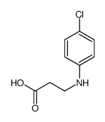 3-(4-chloroanilino)propanoic acid结构式