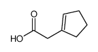 2-(cyclopenten-1-yl)acetic acid结构式