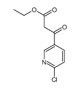 3-(6-氯吡啶-3-基)-3-氧代丙酸乙酯结构式